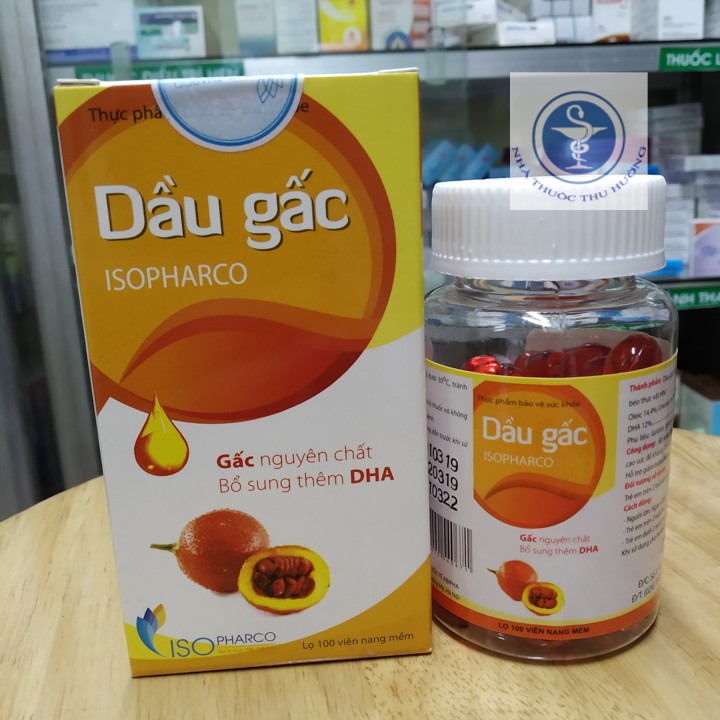 Dầu gấc Isopharco lọ 100 viên