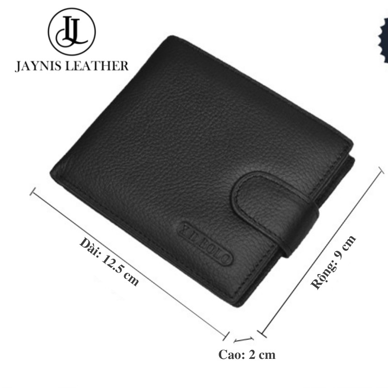 [ HOT 2022] Ví da nam cao cấp, ví nam mini da thật 100%, Jaynis VNA001 NoBrandLeather