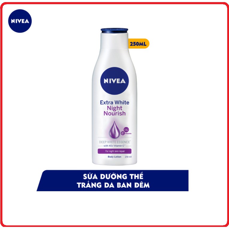 Sữa Dưỡng Thể Dưỡng Trắng NIVEA Chai 200ml/250ml