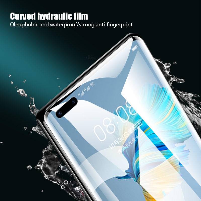 Miếng Dán Màn Hình TPU Hydrogel 360 Độ Chống Sốc Cho Huawei P50 P40 P30 Pro Mate 30 40 Pro Honor 50 Pro