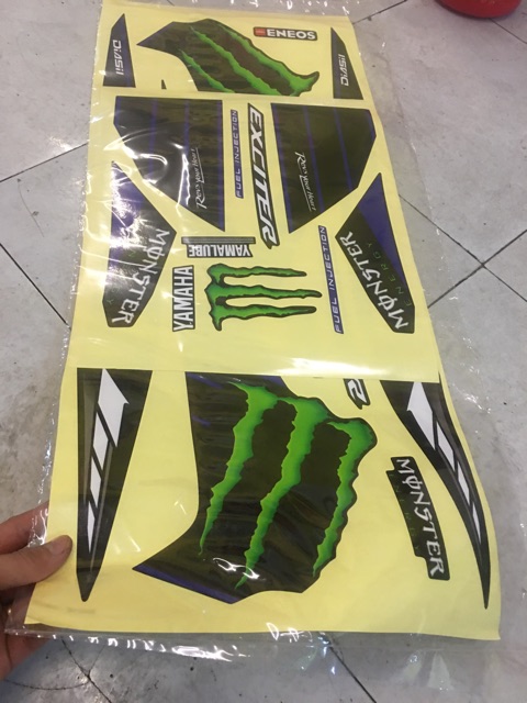 Tem rời Monster Decal trắng sữa &amp; Uv tỉ lệ 1.1 cover -1