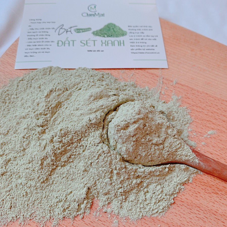 BỘT ĐẤT SÉT XANH HANDMADE - GIẢM MỤN, GIẢM NHỜN, TẨY TẾ BÀO CHẾT (100GR) | BigBuy360 - bigbuy360.vn