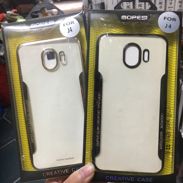CHÍNH HÃNG ỐP LƯNG DẺO MOPESI TRONG VIỀN MÀU SAMSUNG J4 / J6 / A6 2018