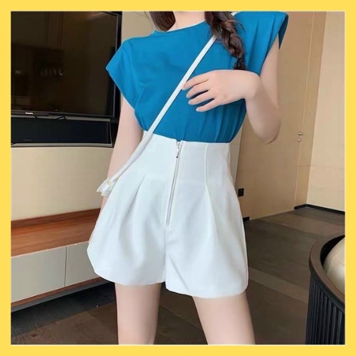 Quần đùi nữ cạp cao kéo khóa - Quần soóc nữ cạp cao siêu xinh - Chan Chan Store | BigBuy360 - bigbuy360.vn