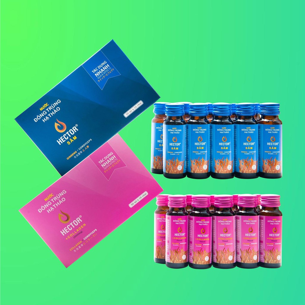 Nước Uống Bổ Sung Hector Collagen + Sức Khỏe Hector Sâm