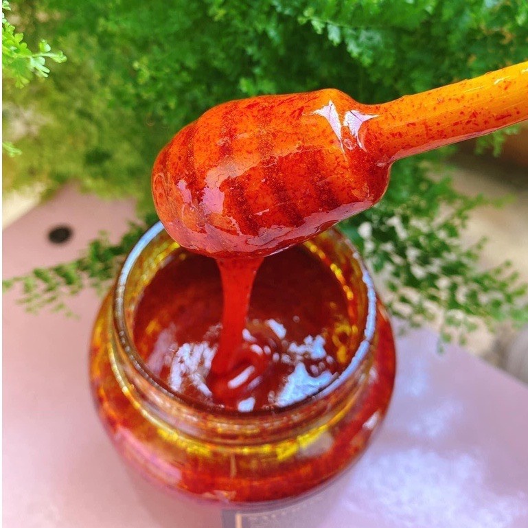Que khuấy mật ong bằng gỗ