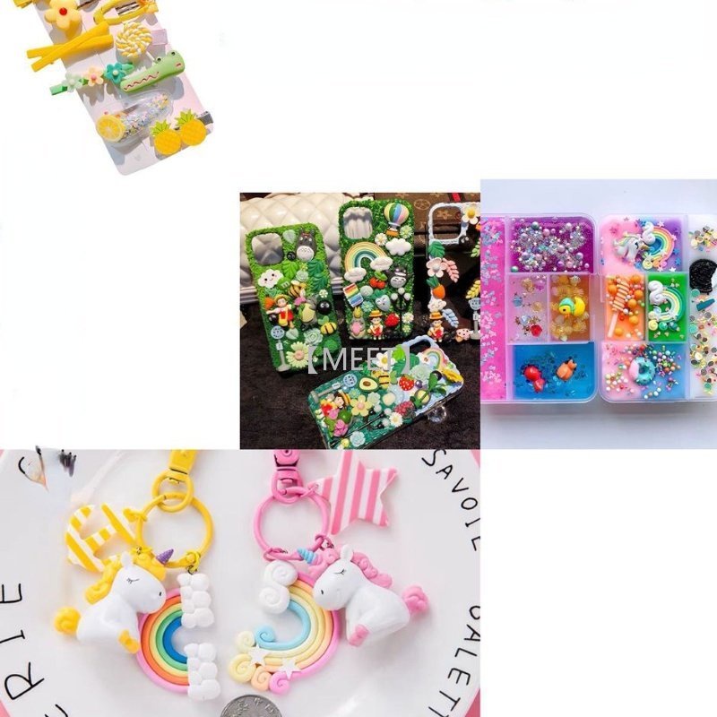 Set 1 Hộp Bắp Rang Bơ/ Kẹo Bằng Nhựa Resin Tự Làm Thủ Công DIY