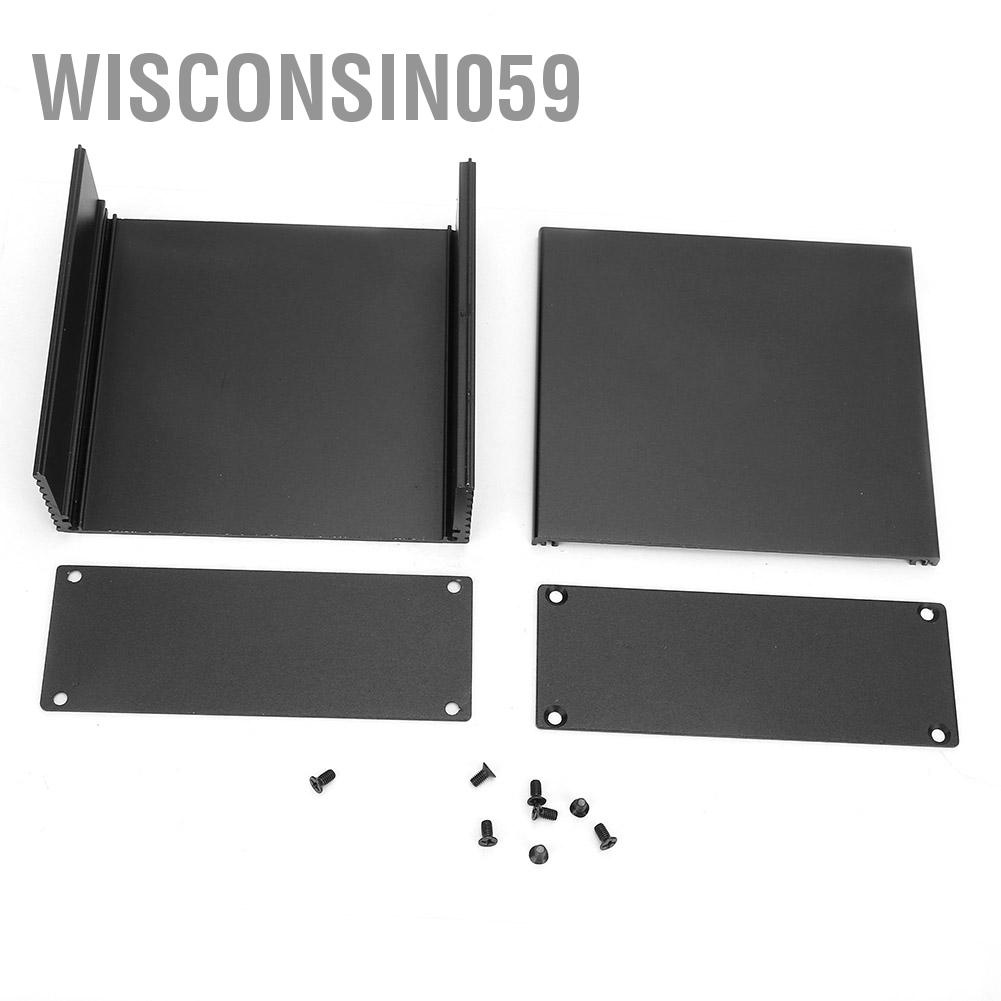 Bảng mạch PCB Dụng cụ làm mát bằng nhôm Hộp tự đựng dự án điện tử【Wisconsi