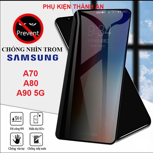 Kính Cường Lực Chống Nhìn Trộm Samsung A70 / A80 / A90 5G - Bảo vệ sự riêng tư, độ hiển thị sắc nét, cảm ứng mượt mà