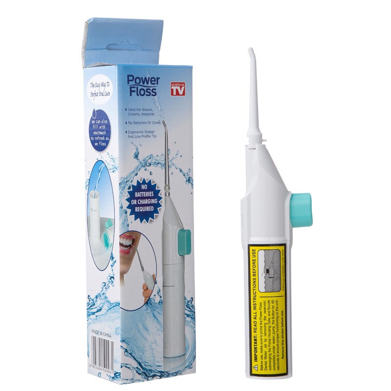 [Giá hủy diệt] Máy tăm nước cầm tay Power Floss - Dụng cụ vệ sinh răng miệng hiệu quả cho người lớn và trẻ em