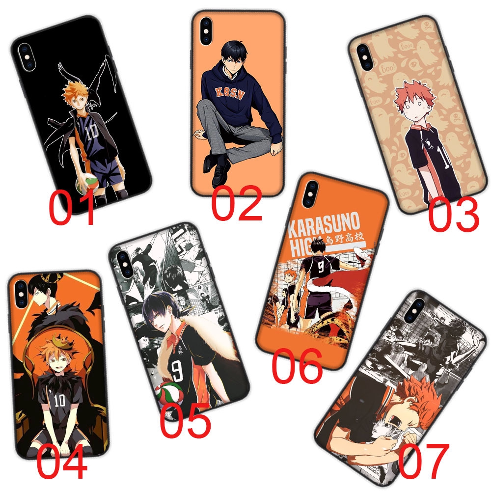 Ốp điện thoại mềm họa tiết haikyuu dành cho iPhone 5 5s 6 6s Plus 7 8 SE