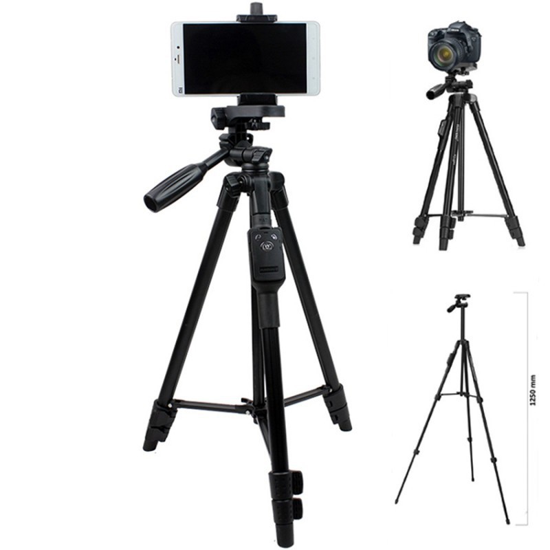 Giá đỡ Tripod cho điện thoại,MÁY ẢNH Yunteng VCT 5208 , LIVESTREAM ,CHỤP ẢNH , QUAY PHIM, HỌC ONLINE