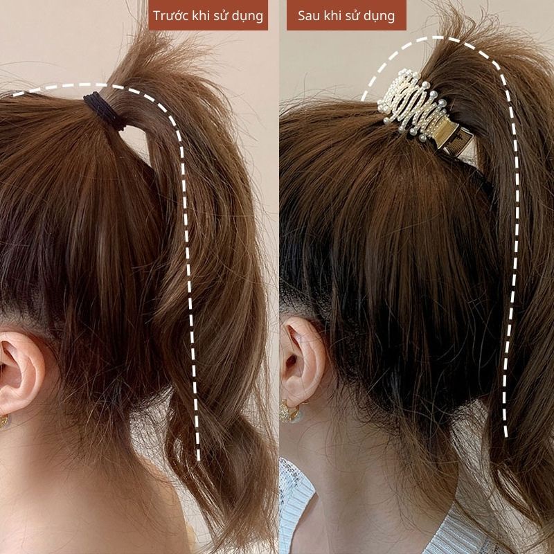Kẹp tóc càng cua chất liệu nhựa cứng cáp hai màu sanh chảnh siêu bền đẹp chắc chắn jolivo