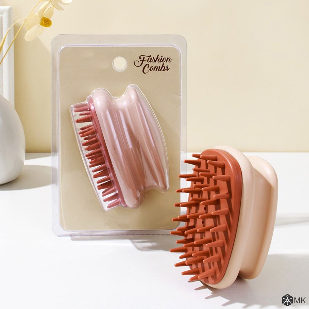 Silicone Massage Lược Dầu Gội Đầu Bàn Chải Bàn Chải Ngứa Da Đầu Scratcher