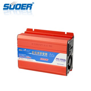 Bộ đổi điện inverter Suoer 12v-24v sang 220v sine chuẩn 300w và 500w FPC-300AL FPC-500AL FPC-500BL