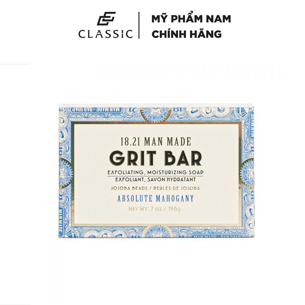 Xà Phòng 18.21 Man Made Grit Bar Soap 198g