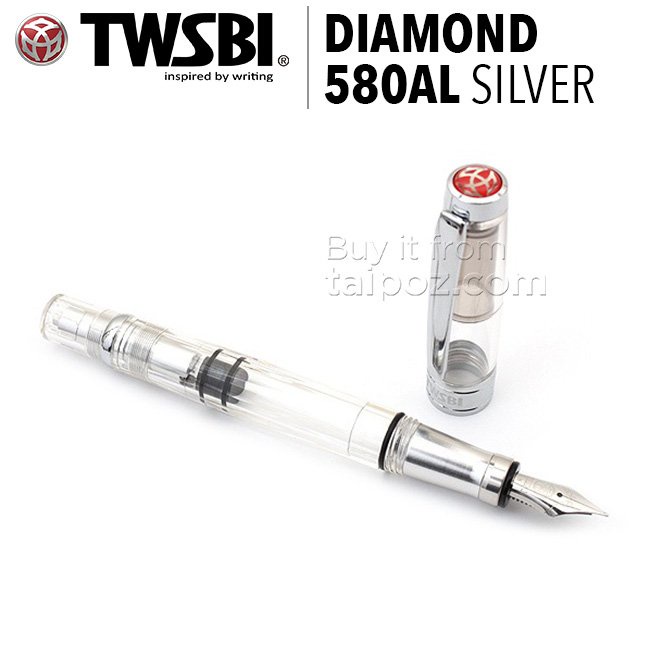 - BÚT MÁY TWSBI DIAMOND 580AL - SILVER