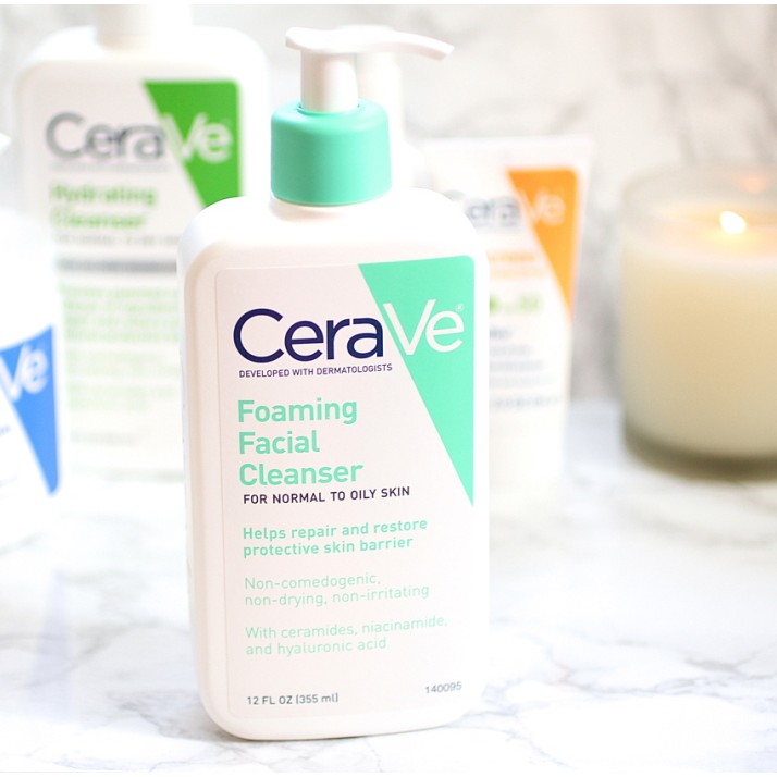 Cerave sữa rửa mặt Cerave dịu nhẹ Foaming Facial Cleanser For Normal to Oily skin [Meoheo] | BigBuy360 - bigbuy360.vn