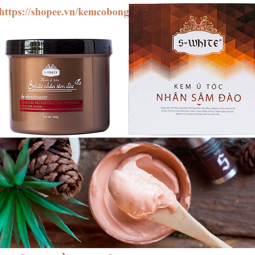 Ủ tóc nhân sâm đào Swhite 500g