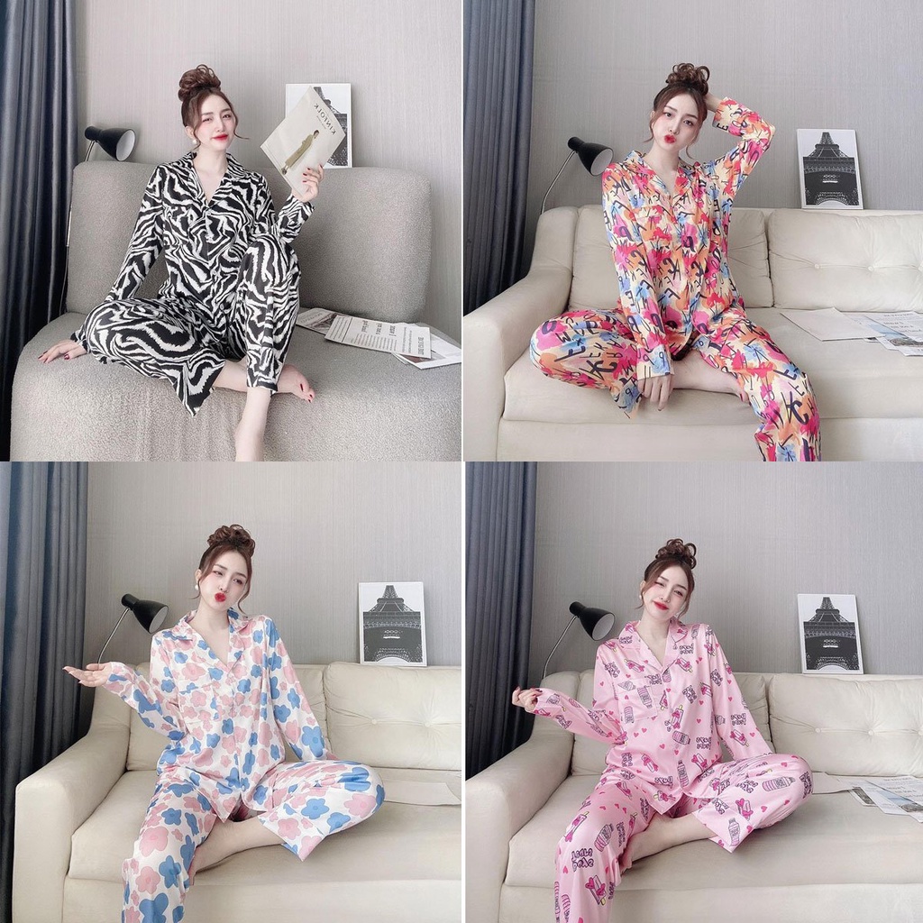 BỘ LỤA MẶC NHÀ QUẦN DÀI (HÀNG CAO CẤP NEW)