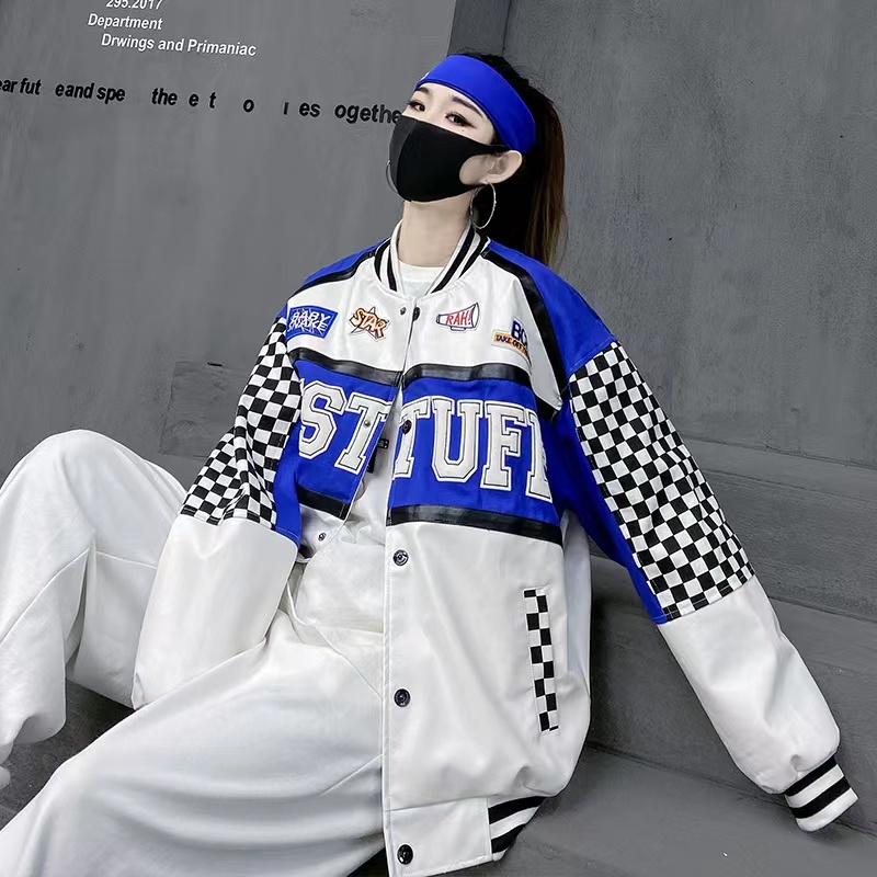 Áo KhoáC Bomber Jacket Nam Nữ Bomber Nam Nữ Áo KhoáC Nam Bomber Áo KhoáC Nữ Nam Áo Khoác Bóng Chày Dáng Rộng Thời Trang Hàn Quốc Cá Tính Cho Nam