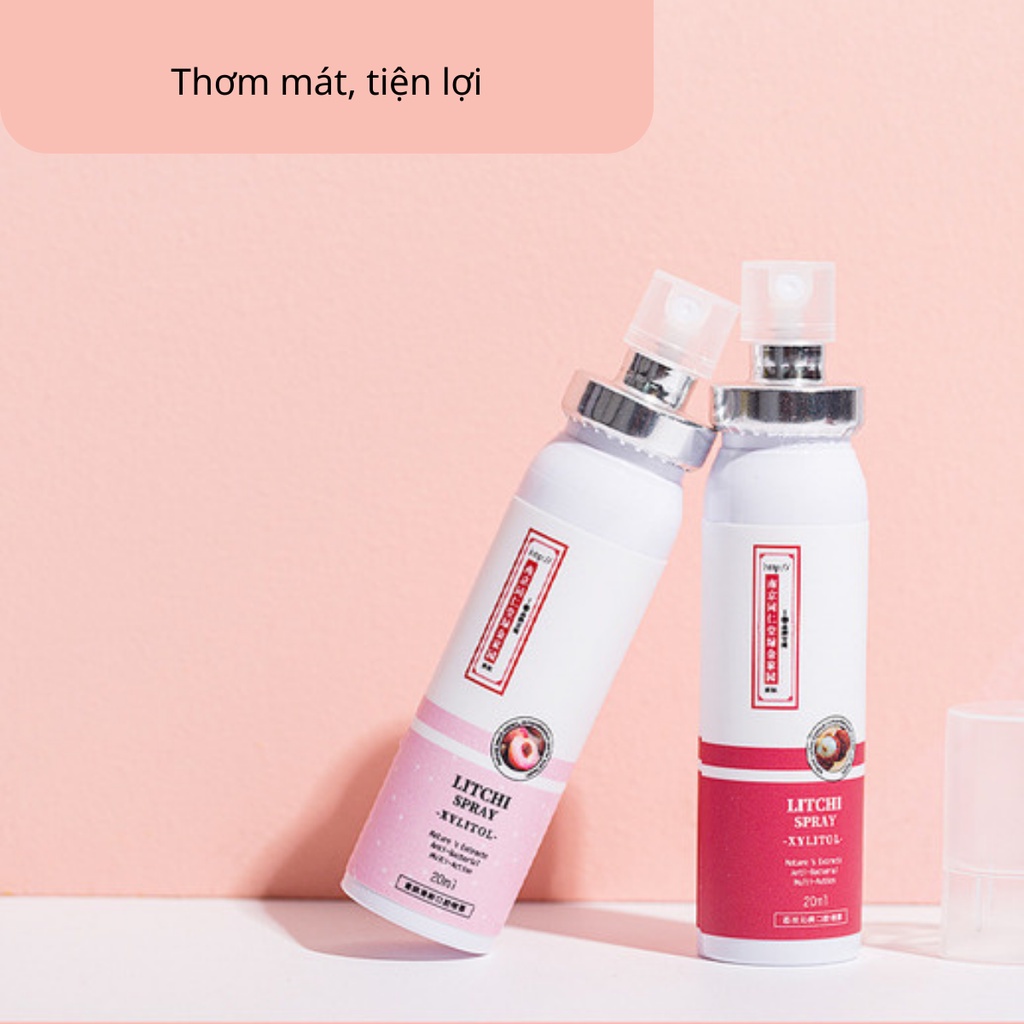 Xịt Thơm Miệng QINFEIQUAN Hoa Quả Thơm miệng sạch sẽ thơm tho