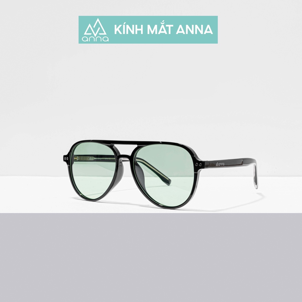 Kính mát nam nữ thời trang ANNA dáng vuông gọng nhựa mắt râm chống tia UV RCT082