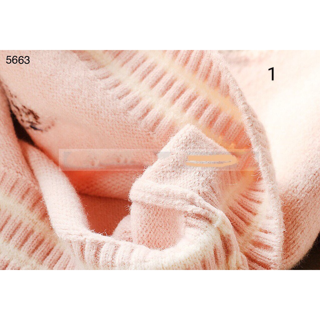 Áo len bé gái phối bèo size đại 8-12 tuổi