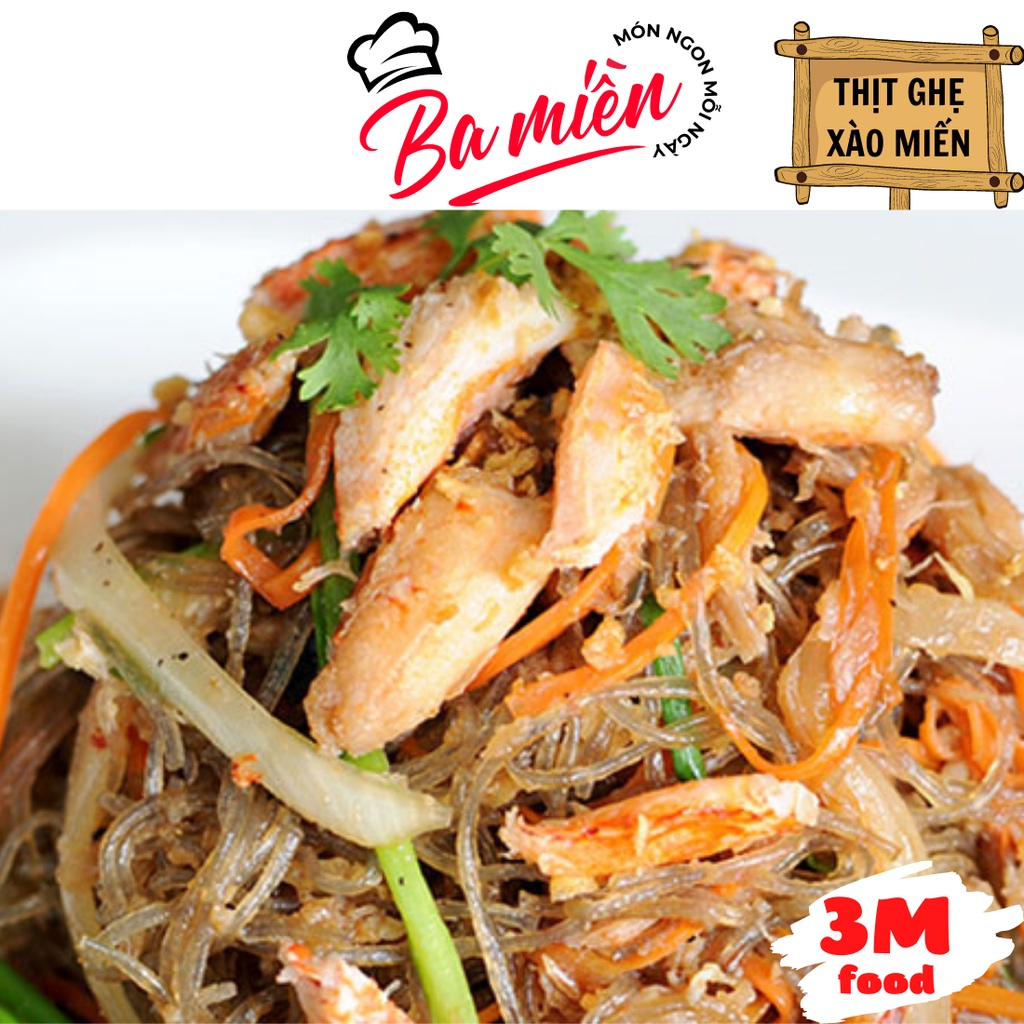 Thịt ghẹ bóc sẵn khay 500g  3M FOOD HS