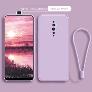 Ốp điện thoại TPU silicon dẻo màu kẹo trơn bảo vệ ống kính cho Oppo Reno2 Z Reno2 F