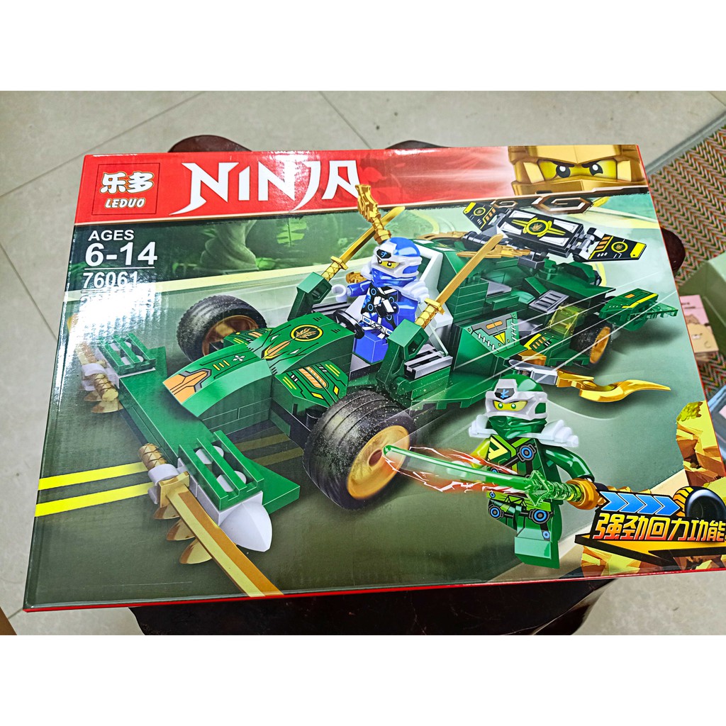 Bán   lắp ráp Lego Ninjago zimo 4013 76061 Xe Đua Bóng Đêm Của Ninja Jungle Assault Vehicle