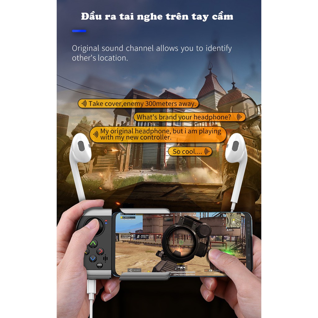 Tay cầm AoBing IOS - Tay cầm hỗ trợ mọi hệ điều hành IOS chơi các loại game FTMOBILE