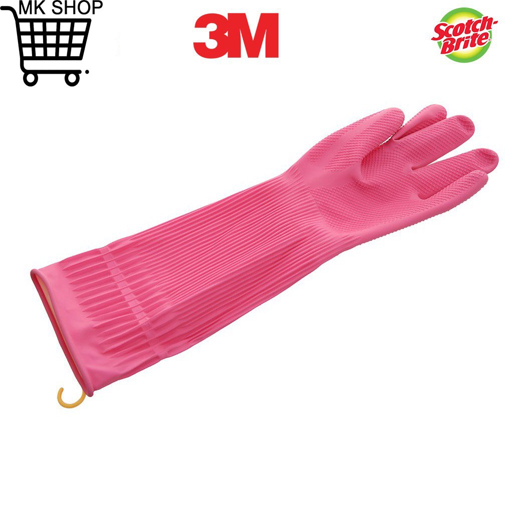 Găng tay cao su 3M Scotch brite có móc treo 38cm*60cm
