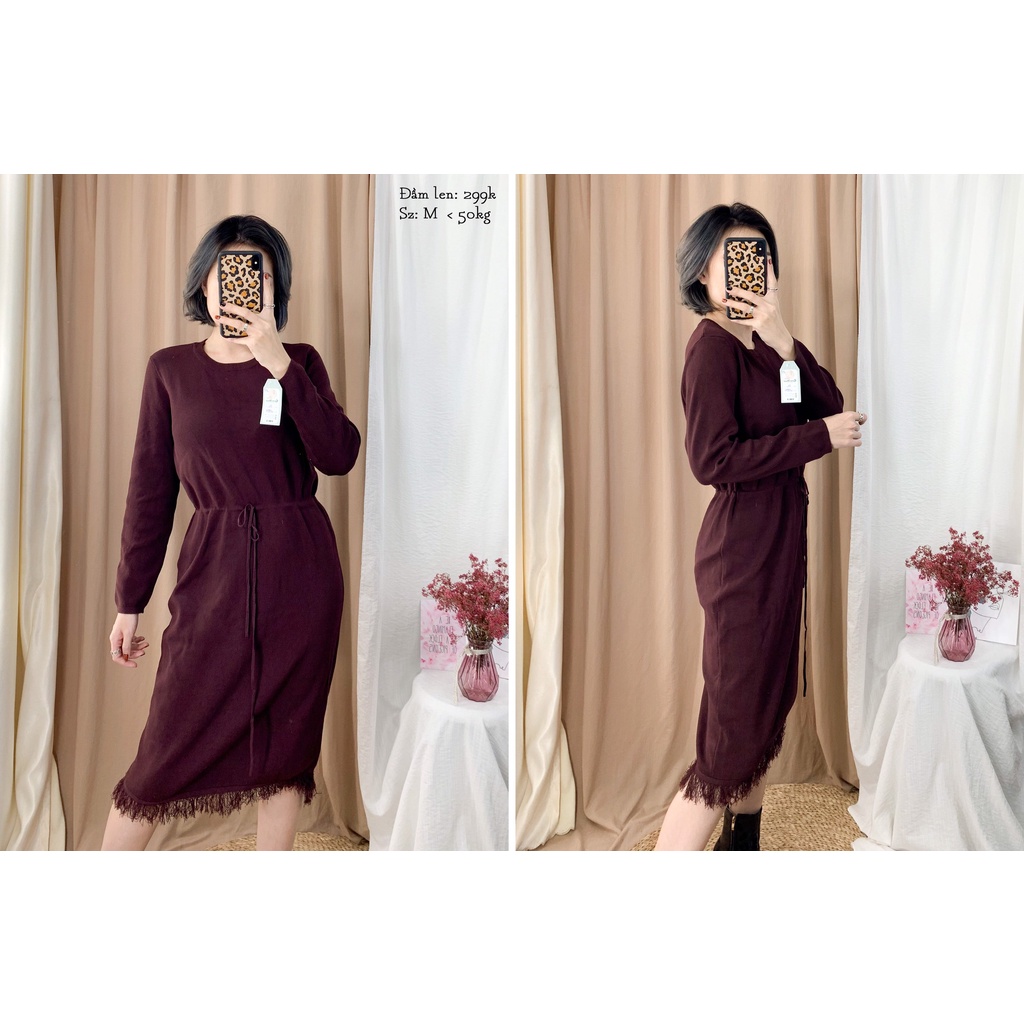 Đầm len thu - đông 2 hand