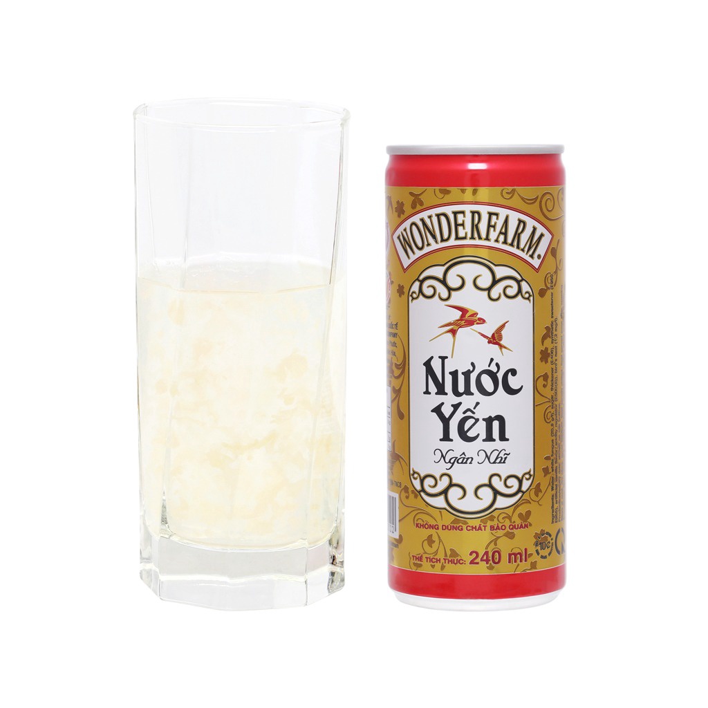Nước Yến Ngân Nhĩ Wonderfarm Lon 240ml