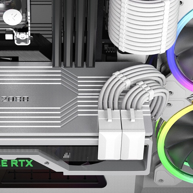 Phụ Kiện Cầu Đảo Góc 180 Độ Cho VGA Cổng 6pin Và 8pin Bọc Nhựa Không Sụt Áp - Hàng New