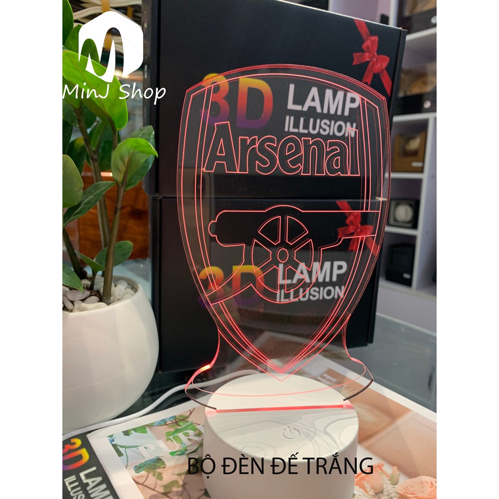 Đèn Ngủ 3D Arsenal | MinJ Shop | Đèn 3D Led  Arsenal | Trang Trí & Quà Tặng Độc Đáo