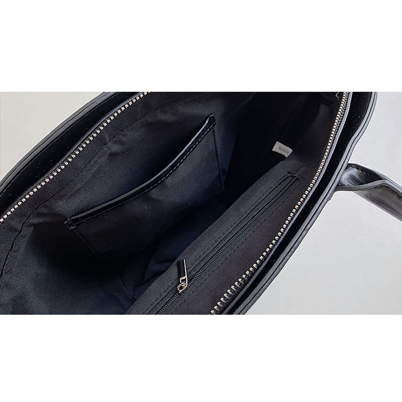 Túi xô IELGY đeo vai bằng vải bạt thiết kế khâu có khóa kéo sức chứa lớn thời trang thịnh hành cho nữ