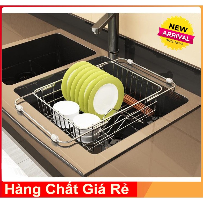 Khay Inox Úp Chén Đĩa, Giá Inox Gác Bồn Rửa Chén Gọn Gàng Tiện Lợi
