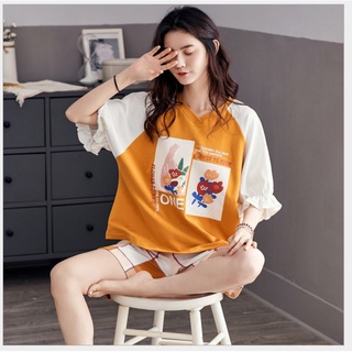 Đồ bộ thun cotton nữ tay ngắn cao cấp set đồ nữ mặc nhà thời trang