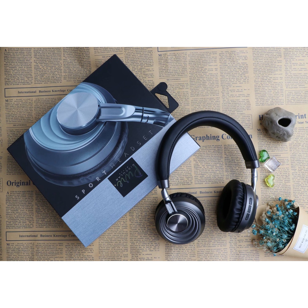 Tai nghe bluetooth chụp tai VJ 083 siêu bass, tai nghe chụp tai có mic sang trọng, thiết kế cao cấp thời thượng - BH 12T