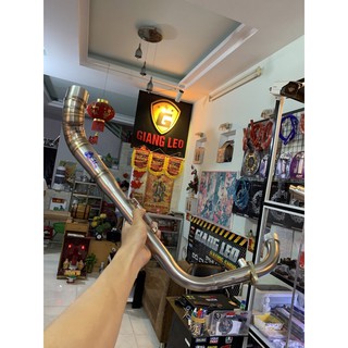 Cổ pô 2 khúc 304 stb gắn lon tăng cho xe winner sonic