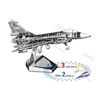 Mô Hình Lắp Ghép kim Loại 3D Máy Bay Tiêm Kích J-10B