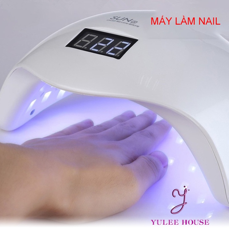 MÁY HƠ NAIL GEL - MÁY LÀM KHÔ MÓNG SUN 5 CHÍNH HÃNG 48W/ UV/LED - BH 3 THÁNG