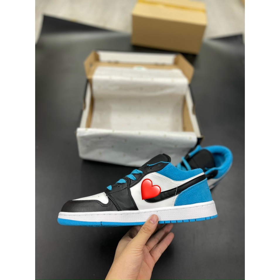 Giày Sneaker JD Laser Blue Low Giày Thể Thao Nam Nữ Thấp Cổ Full Phụ Kiện