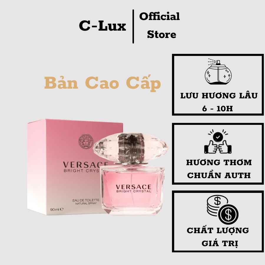Nước hoa nữ Versace Bright Crystal Dễ Thương Cuốn Hút EDT 90ml - Dầu thơm nữ tinh tế cá tính