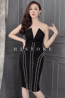 Đầm body viền chuỗi cao cấp