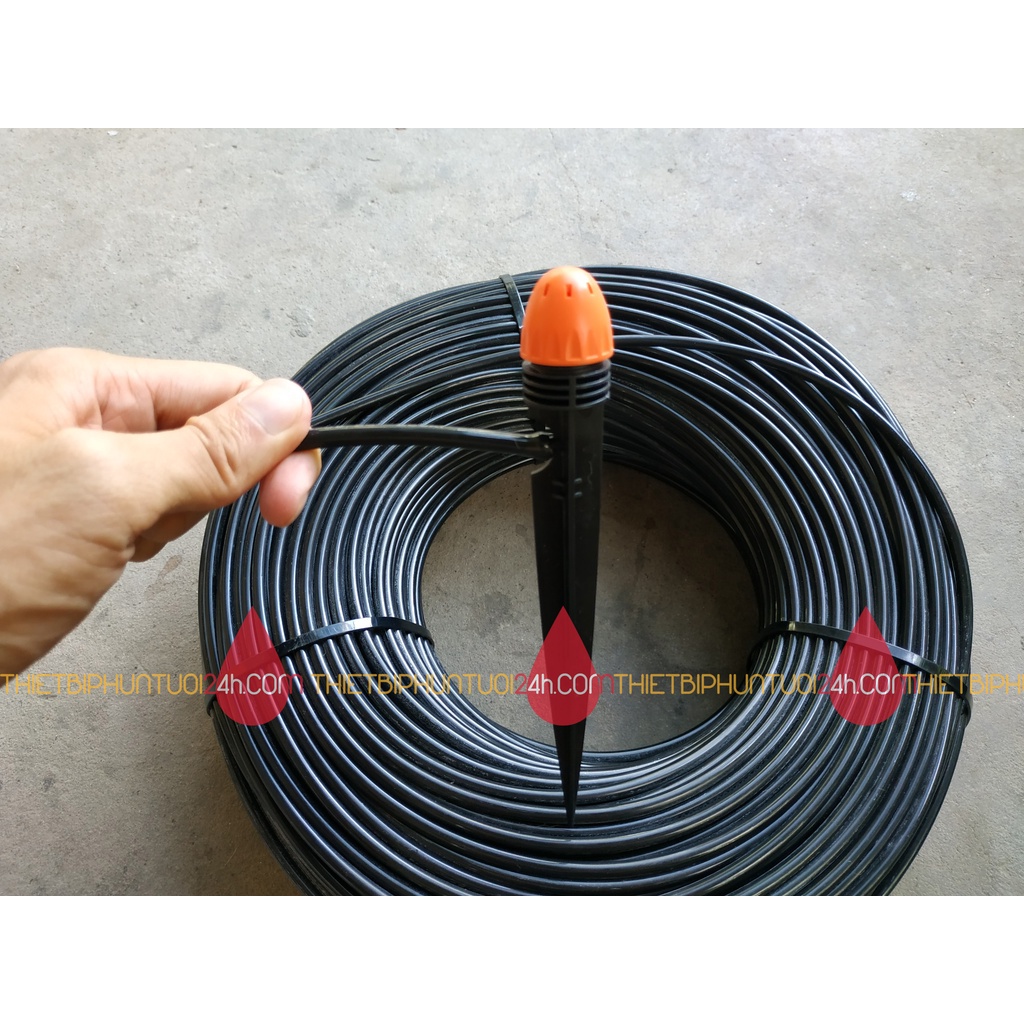 Ống dây dẫn LDPE tưới cây dây 6mm 6 li dùng trong hệ thống tưới nhỏ giọt tưới phun sương hàng chuẩn - MHL