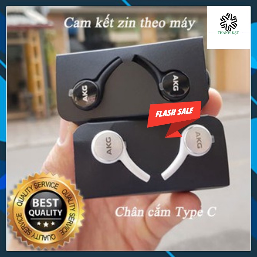 Tai nghe Samsung Note 10, S20/ S20Ultra/ S21/ S22 AKG chân Type C zin chính hãng + Tặng 4 nút tai phụ