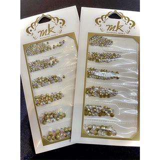 Đá chân nhọn mix 6 size - Đá đính móng nail